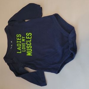 Ladies Love My Muscles Long Sleeve Onesie